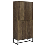 Carolyn 2-door Engineered Wood Accent Cabinet Rustic Oak - Tampa Furniture Outlet
