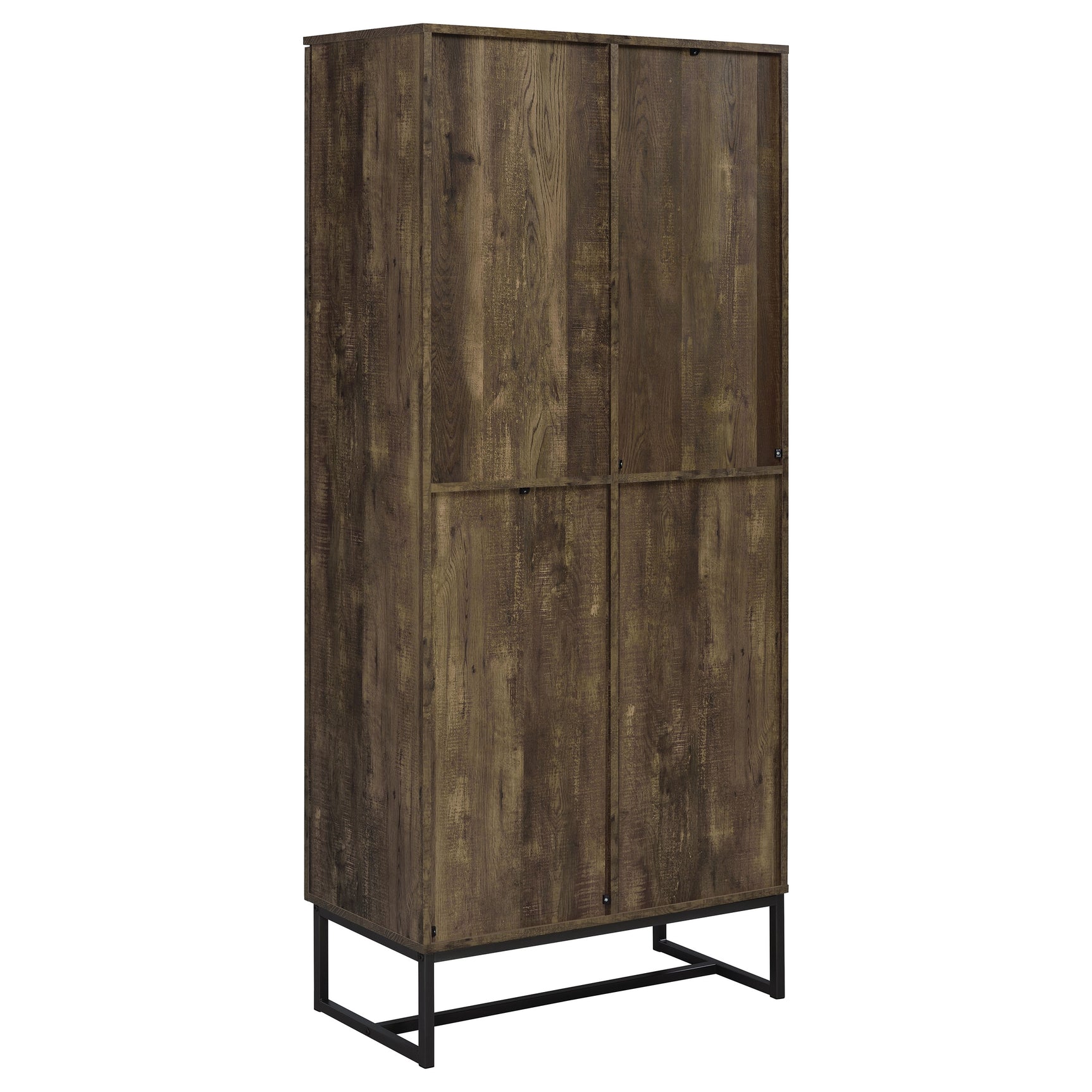 Carolyn 2-door Engineered Wood Accent Cabinet Rustic Oak - Tampa Furniture Outlet