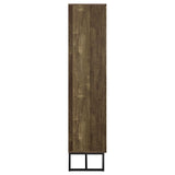 Carolyn 2-door Engineered Wood Accent Cabinet Rustic Oak - Tampa Furniture Outlet