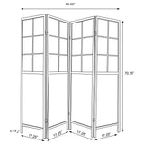 Edwards 4-Panel Room Divider Folding Shoji Screen Natural - Tampa Furniture Outlet