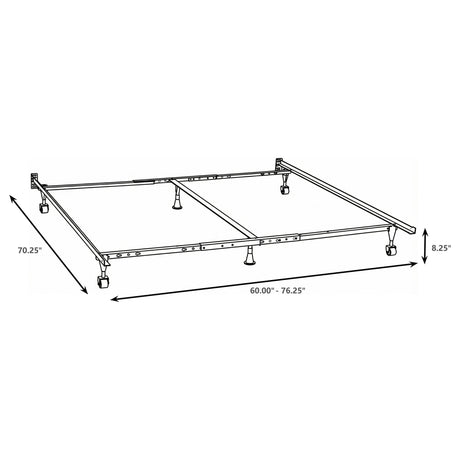 Kerns Queen or Eastern King or Cal King Bed Frame Black - Tampa Furniture Outlet