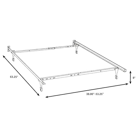 Kerns Twin or Full Bed Frame Black - Tampa Furniture Outlet