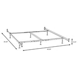 Esme Queen or E King Bed Frame Black (Headboard & Footboard) - Tampa Furniture Outlet