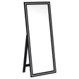 Tampa Furniture Outlet - Coaster - Windrose 28 x 67 Inch Tempered LED Standing Mirror Black - 960962