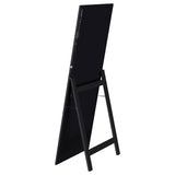Windrose 28 x 67 Inch Tempered LED Standing Mirror Black - Tampa Furniture Outlet