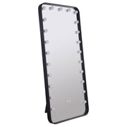 Tampa Furniture Outlet - Coaster - Canton 32 x 71 Inch LED Standing Mirror with Speakers Black - 961577
