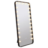 Canton 32 x 71 Inch LED Standing Mirror with Speakers Black - Tampa Furniture Outlet