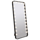 Canton 32 x 71 Inch LED Standing Mirror with Speakers Black - Tampa Furniture Outlet