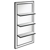 Tampa Furniture Outlet - Coaster - Oriel 24 x 47 Inch Rectangular 3-Shelf Wall Mirror Silver - 961631