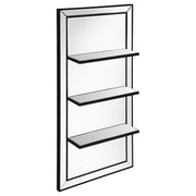 Tampa Furniture Outlet - Coaster - Oriel 24 x 47 Inch Rectangular 3-Shelf Wall Mirror Silver - 961631
