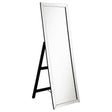 Tampa Furniture Outlet - Coaster - Soline 22 x 61 Inch Framed Standing Floor Mirror Silver - 961633