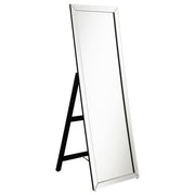 Tampa Furniture Outlet - Coaster - Soline 22 x 61 Inch Framed Standing Floor Mirror Silver - 961633