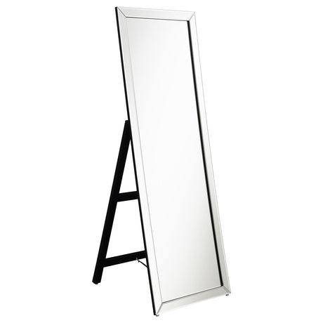 Tampa Furniture Outlet - Coaster - Soline 22 x 61 Inch Framed Standing Floor Mirror Silver - 961633