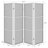 Browning 4-panel Bamboo Room Divider Folding Screen Walnut - Tampa Furniture Outlet