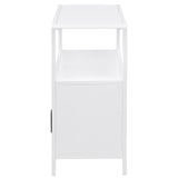 Amherst 2-door Radio Weave Cane Metal Accent Cabinet White - Tampa Furniture Outlet