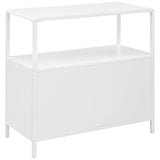 Amherst 2-door Radio Weave Cane Metal Accent Cabinet White - Tampa Furniture Outlet