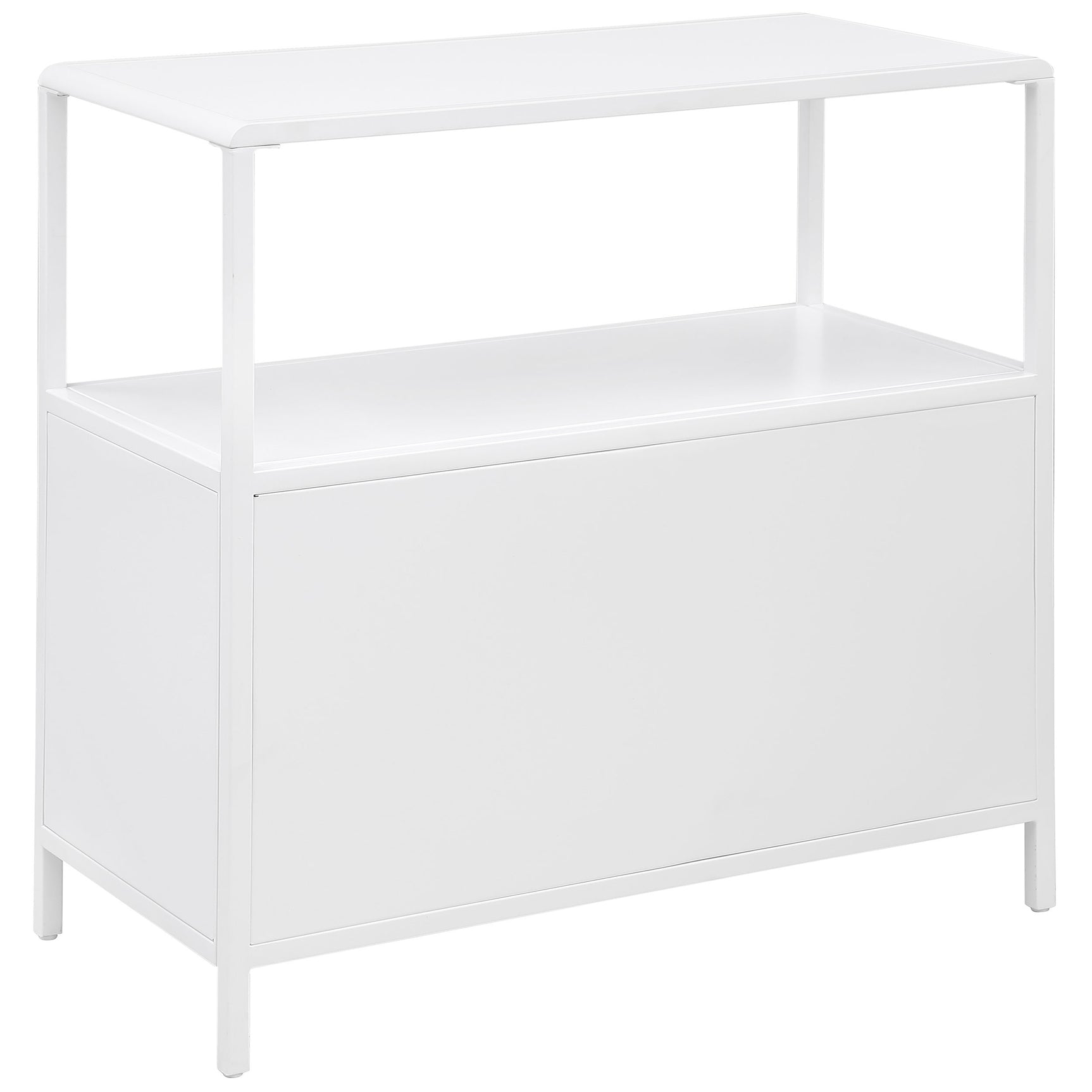 Amherst 2-door Radio Weave Cane Metal Accent Cabinet White - Tampa Furniture Outlet