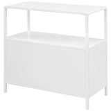 Amherst 2-door Radio Weave Cane Metal Accent Cabinet White - Tampa Furniture Outlet