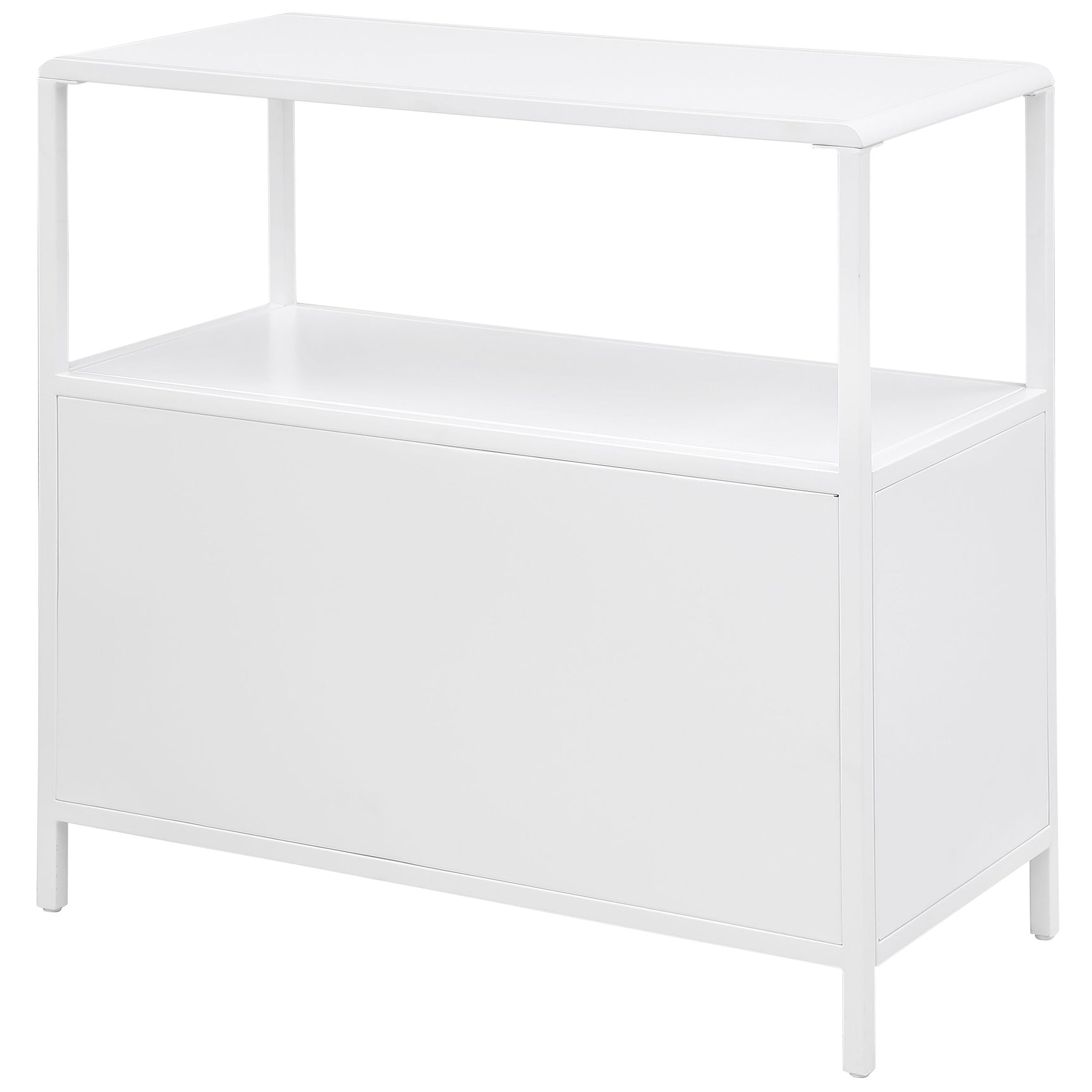 Amherst 2-door Radio Weave Cane Metal Accent Cabinet White - Tampa Furniture Outlet