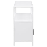 Amherst 2-door Radio Weave Cane Metal Accent Cabinet White - Tampa Furniture Outlet