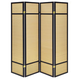 Pearce 4-panel Bamboo Room Divider Folding Screen Natural - Tampa Furniture Outlet