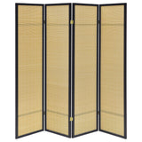 Pearce 4-panel Bamboo Room Divider Folding Screen Natural - Tampa Furniture Outlet