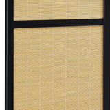 Pearce 4-panel Bamboo Room Divider Folding Screen Natural - Tampa Furniture Outlet