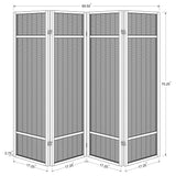 Pearce 4-panel Bamboo Room Divider Folding Screen Natural - Tampa Furniture Outlet