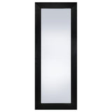 Cadence Tempered Glass Full Length Standing Mirror Black Oak - Tampa Furniture Outlet