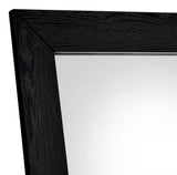 Cadence Tempered Glass Full Length Standing Mirror Black Oak - Tampa Furniture Outlet
