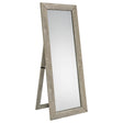 Tampa Furniture Outlet - Coaster - Cadence Tempered Glass Full Length Mirror Grey Washed Oak - 961655