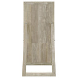 Cadence Tempered Glass Full Length Mirror Grey Washed Oak - Tampa Furniture Outlet