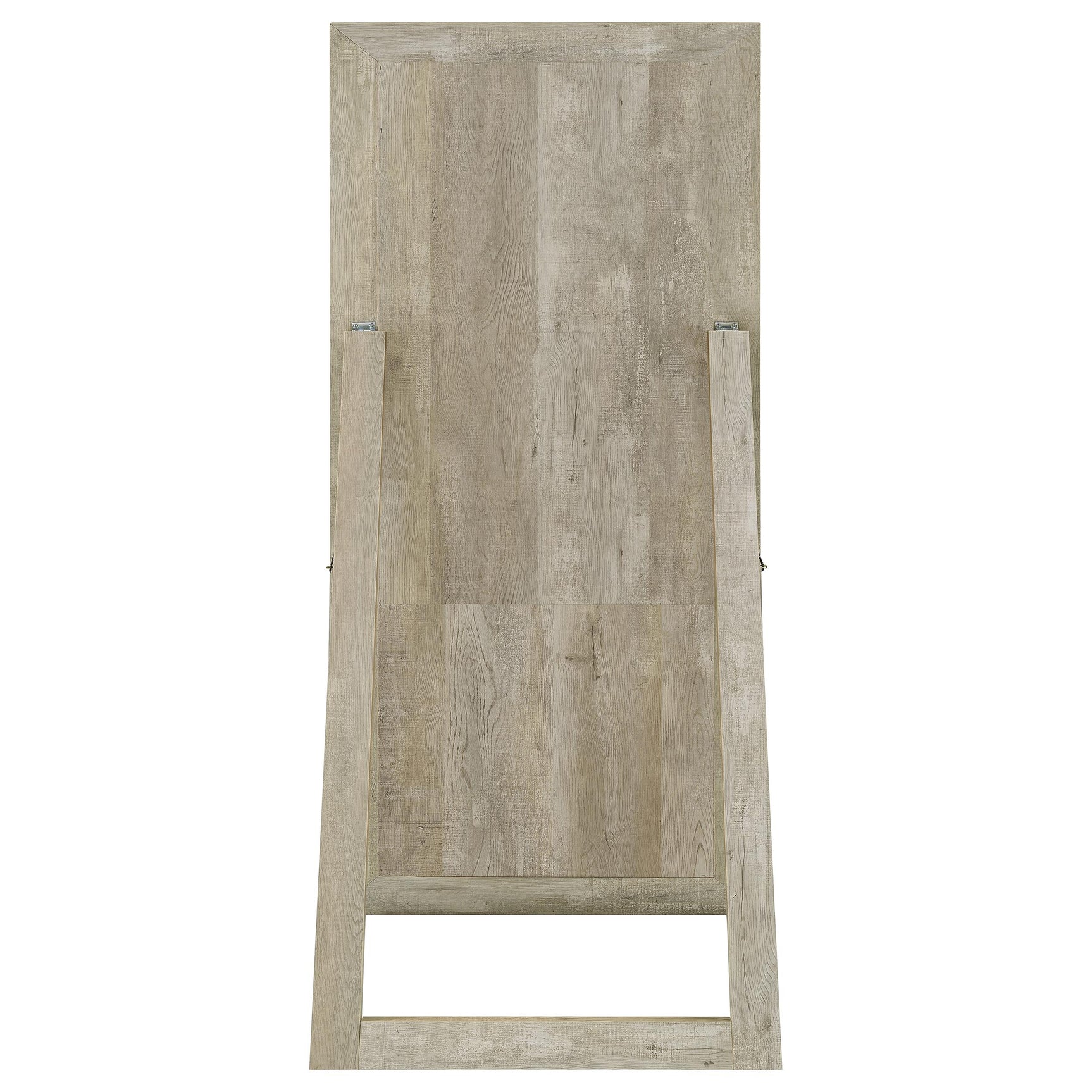 Cadence Tempered Glass Full Length Mirror Grey Washed Oak - Tampa Furniture Outlet