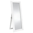 Tampa Furniture Outlet - Coaster - Cadence Tempered Glass Full Length Mirror White High Gloss - 961656