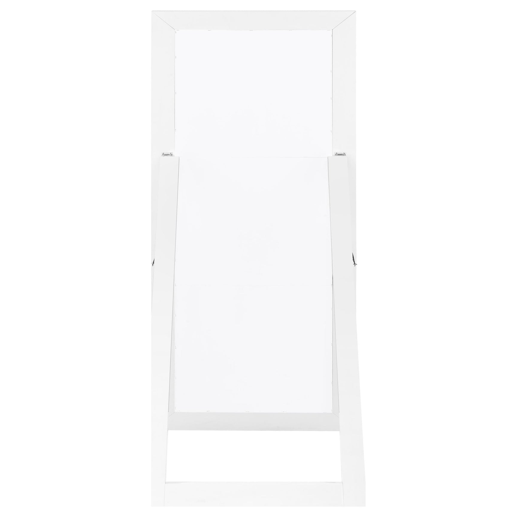 Cadence Tempered Glass Full Length Mirror White High Gloss - Tampa Furniture Outlet