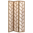 Tampa Furniture Outlet - Coaster - Mila 3-Panel Room Divider Folding Shoji Screen Walnut - 962923