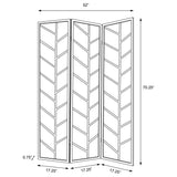 Mila 3-Panel Room Divider Folding Shoji Screen Walnut - Tampa Furniture Outlet
