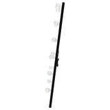 Zayan 32 x 71 Inch Floor Mirror LED Lighting Black Gloss - Tampa Furniture Outlet