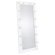 Tampa Furniture Outlet - Coaster - Zayan 32 x 71 Inch Floor Mirror LED Lighting White Gloss - 969558
