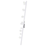 Zayan 32 x 71 Inch Floor Mirror LED Lighting White Gloss - Tampa Furniture Outlet