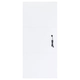 Zayan 32 x 71 Inch Floor Mirror LED Lighting White Gloss - Tampa Furniture Outlet
