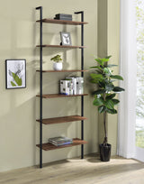 Owens 96-inch 6-shelf Wall Bookshelf Walnut - Tampa Furniture Outlet