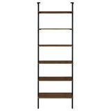 Owens 96-inch 6-shelf Wall Bookshelf Walnut - Tampa Furniture Outlet