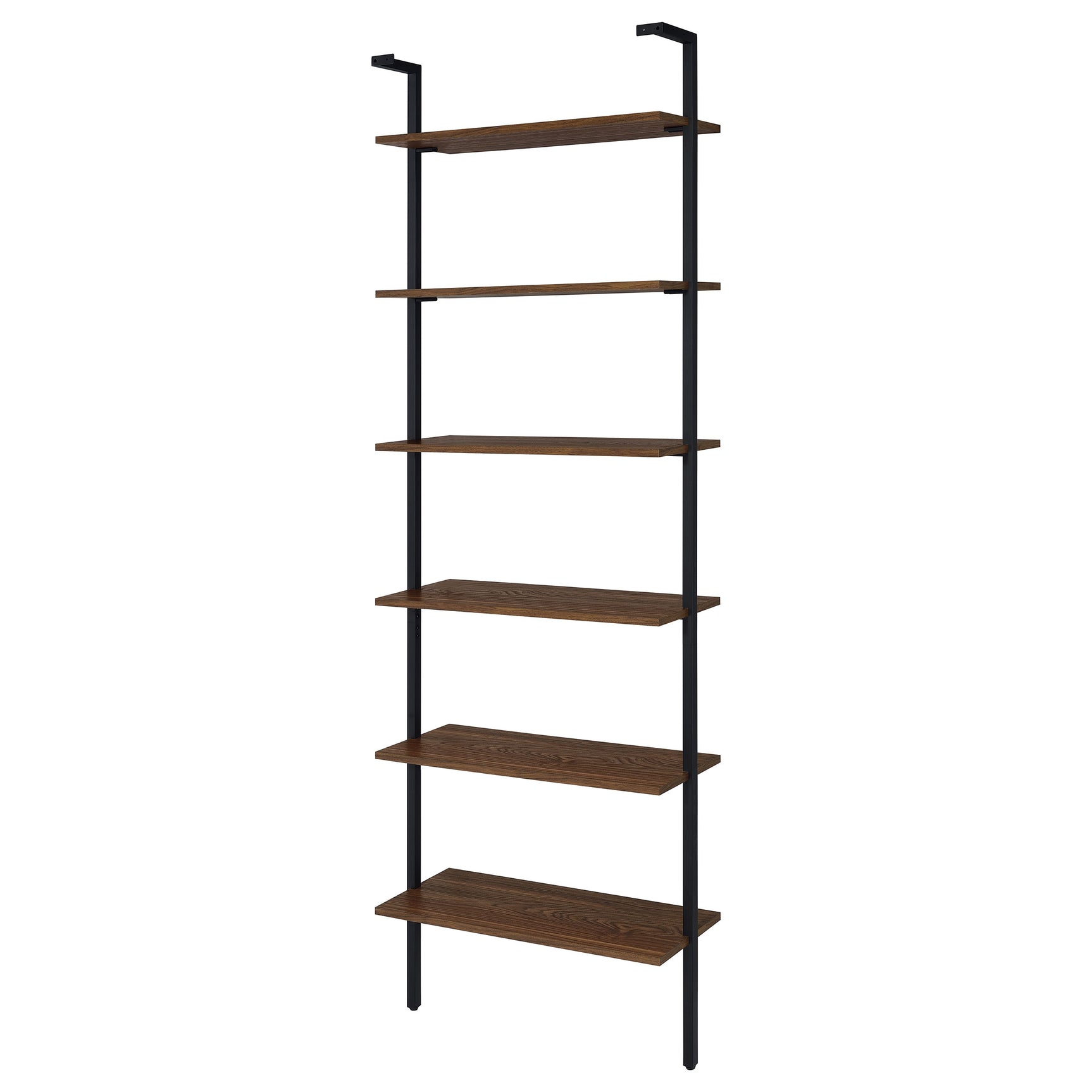 Owens 96-inch 6-shelf Wall Bookshelf Walnut - Tampa Furniture Outlet