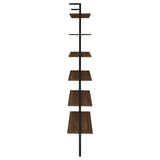 Owens 96-inch 6-shelf Wall Bookshelf Walnut - Tampa Furniture Outlet
