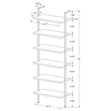 Owens 96-inch 6-shelf Wall Bookshelf Walnut - Tampa Furniture Outlet