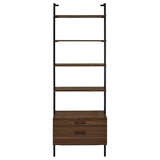 Owens 3-piece 96-inch Wall Mounted Bookshelf Set Walnut - Tampa Furniture Outlet