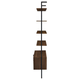 Owens 96-inch 4-shelf Storage Wall Bookshelf Walnut - Tampa Furniture Outlet