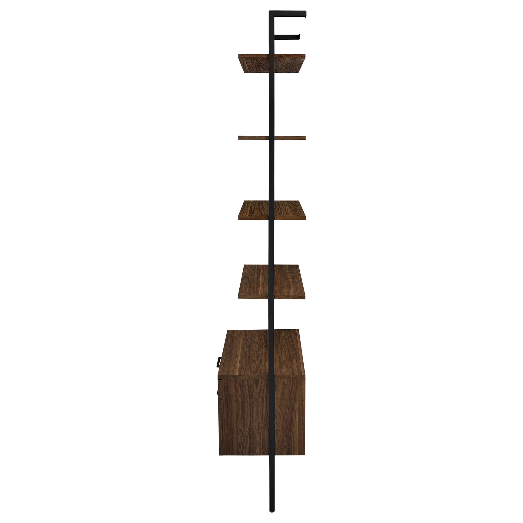 Owens 96-inch 4-shelf Storage Wall Bookshelf Walnut - Tampa Furniture Outlet