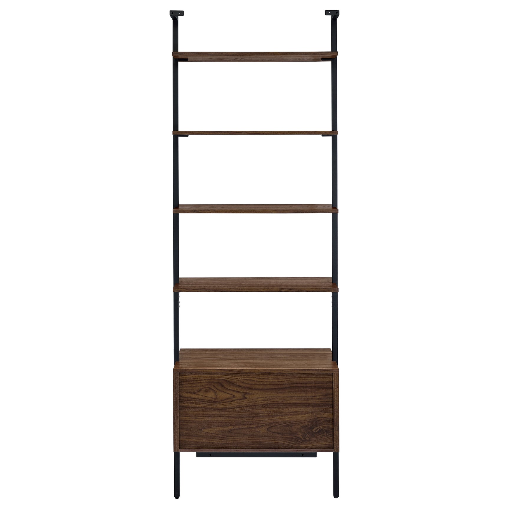 Owens 96-inch 4-shelf Storage Wall Bookshelf Walnut - Tampa Furniture Outlet